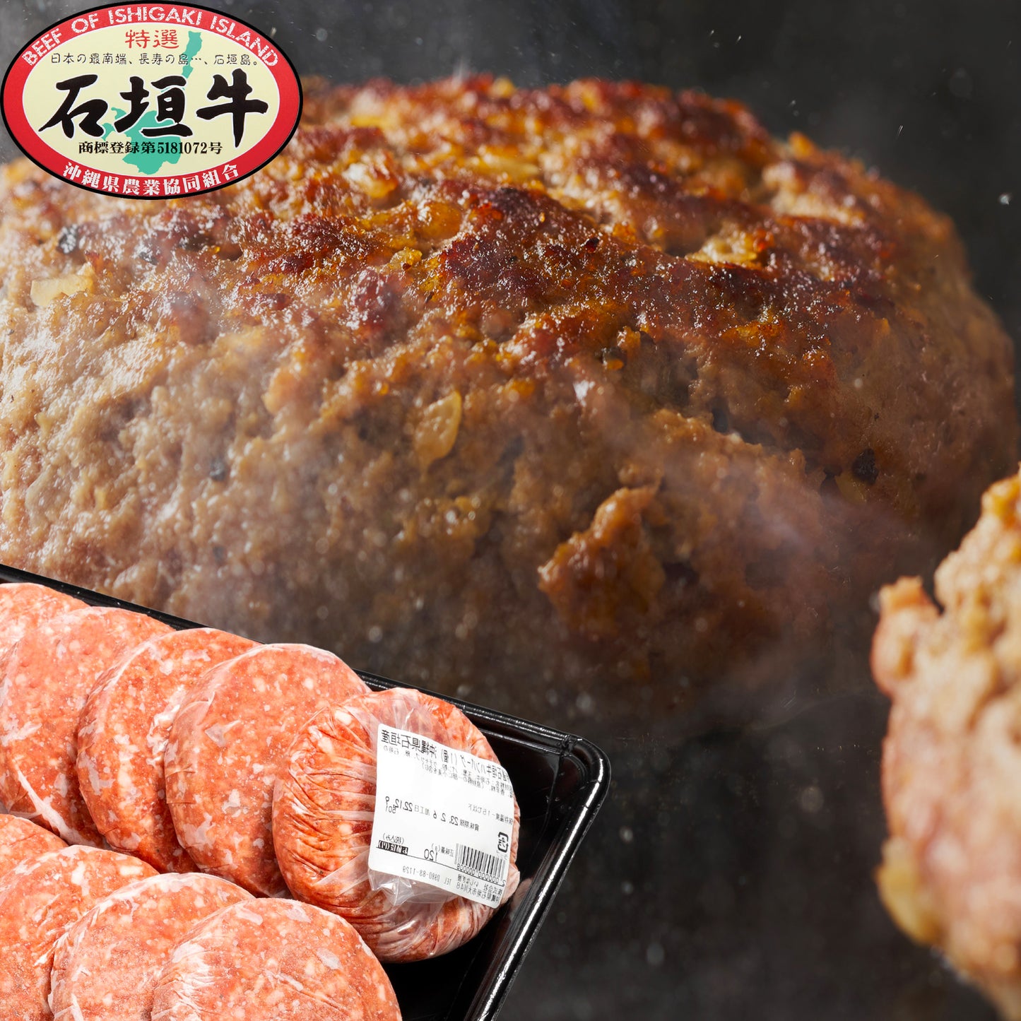 石垣牛ハンバーグ 120g×10個 DC-8